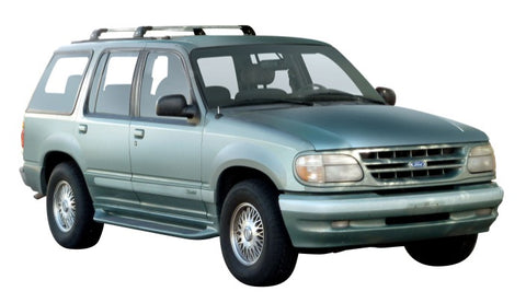 Ford Explorer (1995-2001) 5 Door SUV 1995 - 2001 (Factory Tracks) Aero FlushBar Yakima Roof Rack