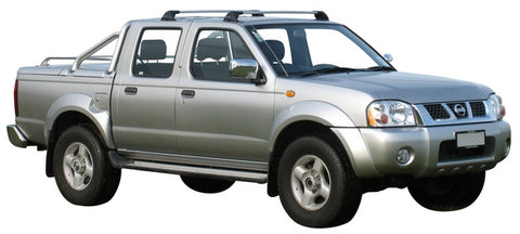 Nissan Navara (1997-2015) D22 Double Cab 4 Door Ute Feb 1997 - 2015 (Naked Roof) Aero FlushBar Yakima Roof Rack