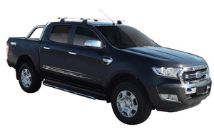 Ford Ranger (2015-2022) Double Cab 4 Door Ute Aug 2015 - Jun 2022 (Naked Roof) Aero ThruBar Yakima Roof Rack