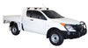 Mazda BT-50 (2011-2015) Freestyle Cab 4 Door Ute Nov 2011 - Aug 2015 (Naked Roof) Aero ThruBar Yakima Roof Rack