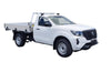 Nissan Navara (2021-2023) Single Cab 2 Door Ute Mar 2021 - 2023 (Naked Roof) Aero ThruBar Yakima Roof Rack