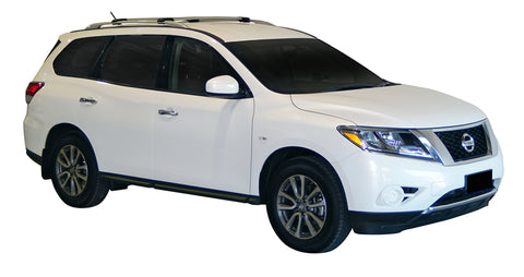 Nissan Pathfinder (2013-2017) 5 Door SUV Nov 2013 - Feb 2017 (Raised Rails) Aero RailBar Yakima Roof Rack