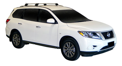 Nissan Pathfinder (2013-2017) 5 Door SUV Nov 2013 - Feb 2017 (Raised Rails) Aero FlushBar Yakima Roof Rack