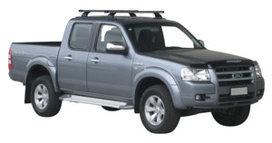 Ford Ranger (2006-2011) Crew Cab 4 Door Ute Nov 2006 - 2011 (Naked Roof) Yakima HD Through Bar Yakima Roof Rack