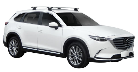 Mazda CX-9 (2021-2023) 5 Door SUV Nov 2021 - 2023 (Naked Roof) Aero ThruBar Yakima Roof Rack