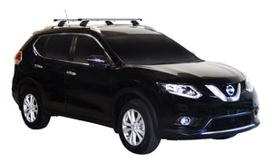 Nissan X-Trail (2014-2017) 5 Door SUV 2014 - May 2017 (Raised Rails) Yakima HD Through Bar Yakima Roof Rack