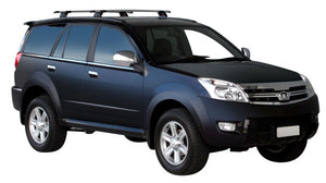 Great Wall (2009-2022) X200 5 Door SUV Oct 2009 - 2022 (Factory Tracks) Aero ThruBar Yakima Roof Rack