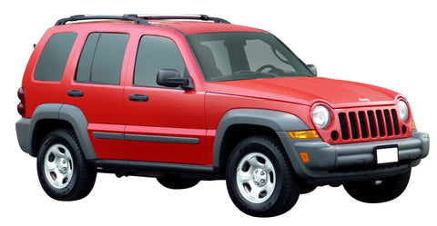Jeep Cherokee (2002-2007) KJ 5 Door SUV 2002 - 2007 (Raised Rails) Aero RailBar Yakima Roof Rack