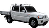 Mahindra Pik-Up (2012-2017) Double Cab 4 Door Ute 2012 - Nov 2017 (Gutters) Yakima HD Through Bar Yakima Roof Rack