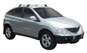 SsangYong Actyon (2005-2013) 5 Door SUV 2005 - 2013 (Naked Roof) Aero FlushBar Yakima Roof Rack