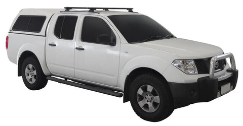 Nissan Navara (2005-2015) D40 Double Cab 4 Door Ute Nov 2005 - May 2015 (Naked Roof) LockNLoad TrimHD Bar 1375 mm Yakima Roof Rack