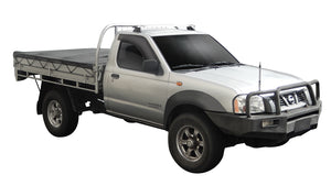 Nissan Navara (1997-2015) D22 Single Cab 2 Door Ute 1997 - 2015 (Naked Roof) Aero ThruBar Yakima Roof Rack