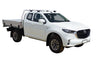 Mazda BT-50 (2020-2023) Freestyle Cab 4 Door Ute Oct 2020 - 2023 (Naked Roof) Aero ThruBar Yakima Roof Rack