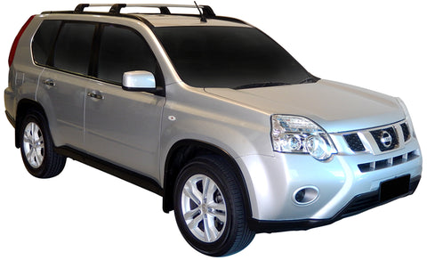Nissan X-Trail (2010-2014) 5 Door SUV 2010 - Mar 2014 (Flush Rails) Aero FlushBar Yakima Roof Rack