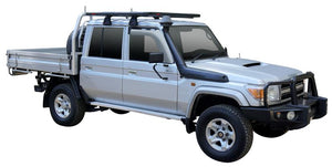 Toyota Landcruiser 79 Series (2011-2022) Dual Cab Yakima Gutter Mount Platform & Crossbar Roof Rack