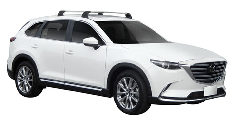 Mazda CX-9 (2021-2023) 5 Door SUV Nov 2021 - 2023 (Naked Roof) Aero FlushBar Yakima Roof Rack