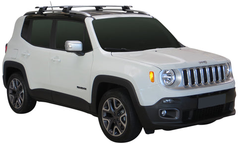 Jeep Renegade (2015-2023) 5 Door SUV 2015 - 2023 (Raised Rails) Aero ThruBar Yakima Roof Rack