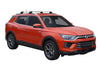 SsangYong Korando (2020-2023) 5 Door SUV 2020 - 2023 (Raised Rails) Aero FlushBar Yakima Roof Rack