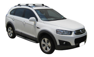 Holden Captiva (2006-2015) 7 5 Door SUV Oct 2006 - 2015 (Raised Rails) Aero FlushBar Yakima Roof Rack