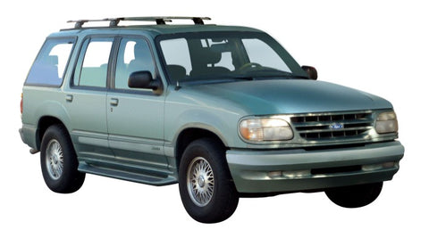 Ford Explorer (1995-2001) 5 Door SUV 1995 - 2001 (Factory Tracks) Aero ThruBar Yakima Roof Rack