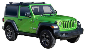 Jeep Wrangler (2019-2023) JL 3 Door SUV May 2019 - 2023 (Gutters) Aero ThruBar Yakima Roof Rack