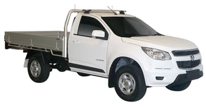 Holden Colorado (2012-2020) Single Cab 2 Door Ute 2012 - 2020 (Naked Roof) Aero ThruBar Yakima Roof Rack