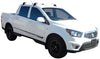 SsangYong Actyon (2012-2023) Sport 4 Door Ute 2012 - 2023 (Naked Roof) Aero FlushBar Yakima Roof Rack