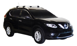 Nissan X-Trail (2014-2017) 5 Door SUV 2014 - May 2017 (Raised Rails) Aero FlushBar Yakima Roof Rack