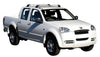 Great Wall (2009-2023) V240 Double Cab 4 Door Ute Jul 2009 - 2023 (Naked Roof) Aero FlushBar Yakima Roof Rack