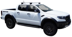 Ford Ranger (2018-2022) Raptor Double Cab 4 Door Ute 2018 - Sep 2022 (Naked Roof) Aero ThruBar Yakima Roof Rack