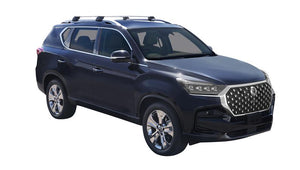 SsangYong Rexton (2021-2023) 5 Door SUV 2021 - 2023 (Raised Rails) Aero FlushBar Yakima Roof Rack