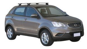 SsangYong Korando (2011-2016) 5 Door SUV 2011 - 2016 (Naked Roof) Aero ThruBar Yakima Roof Rack