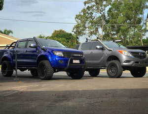 Ford Ranger (2011-2015) PX1 XL/XLT/Wildtrak/High Rider 4" Stainless Steel TWIN Snorkels Meredith Metal Works