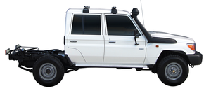 Toyota Landcruiser 79 Series (2011-2022) Dual Cab Yakima Gutter Mount Platform & Crossbar Roof Rack