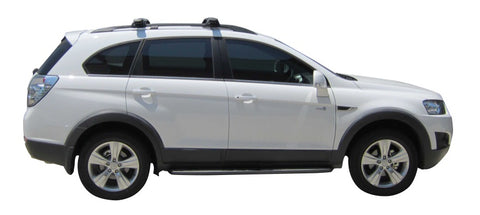 Holden Captiva (2006-2015) 7 5 Door SUV Oct 2006 - 2015 (Raised Rails) Aero ThruBar Yakima Roof Rack
