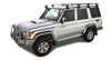 Toyota LandCruiser (2007-2023) 76 Series 4dr 4WD Vortex RL150 Black 4 Bar Roof Rack JA2787 Rhino Rack