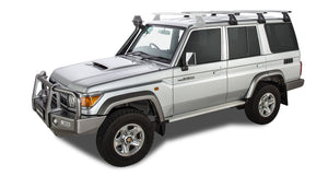 Toyota LandCruiser (2007-2023) 76 Series 4dr 4WD Vortex RL150 Silver 3 Bar Roof Rack JA2852 Rhino Rack