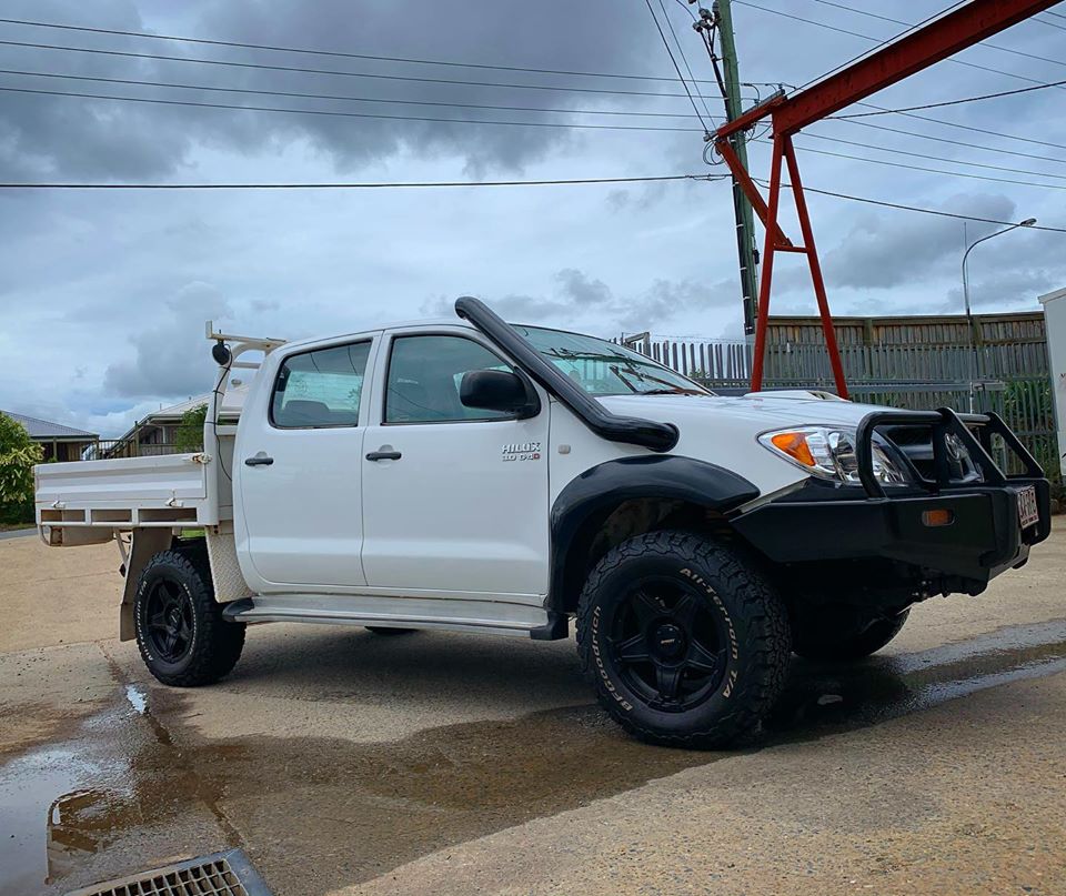 Toyota Hilux (2005-2015) N70 Petrol 4" Stainless Steel Snorkel Meredith Metal Works