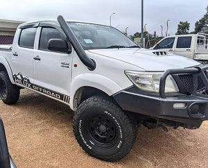 Toyota Hilux (2005-2015) KUN n70 Series Kingz Customs 4" Stainless Snorkel Kit