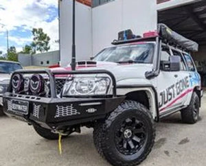 Nissan Patrol GU S1-S4 Series Kingz Customs 4" Stainless Snorkel Kit