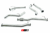 Isuzu DMAX Stainless Turbo Back Exhaust System - Side On