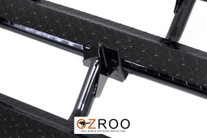 Ford Ranger Side Steps - PX PXII PXIII High Tensile Steel 4x4 Rock Sliders