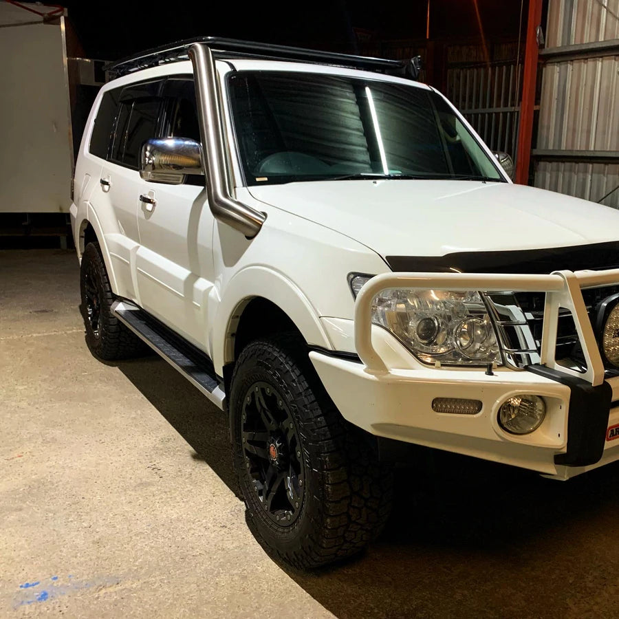 Mitsubishi Pajero (2006-2019) NX Pajero V80 4" Stainless Steel Snorkel Meredith Metal Works