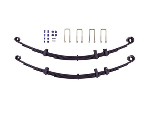 Toyota Landcruiser 75 Series (1984-1999)  Tough Dog Leaf Springs (Pair)  50Mm Lift Includes Bush Kit And U-Bolts To Suit