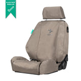 Mitsubishi Triton MK GLX (1996-2006) Dual Cab Black Duck 4Elements Front and rear  Seat Cover with Map Pocket - MT316