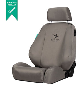 Nissan Navara (2014-2017) D23 Series 1 & 2 Black Duck Canvas Front And Rear Seat Covers - NN152ABC NN154