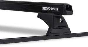 Ford Ranger (2009-2011) PK 4dr Ute Dual Cab Heavy Duty RCH Trackmount Black 2 Bar Roof Rack JB0832 Rhino Rack