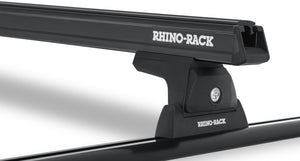 Holden Colorado (2012-2020) 4dr Ute Crew Cab 12 to Heavy Duty RCH Black 2 Bar Roof Rack JC-00568 Rhino Rack