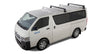 Toyota Hiace (1989-1905) Gen 4 2dr Van Heavy Duty RL150 Black 2 Bar Roof Rack JA0801 Rhino Rack