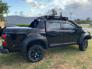 Holden Colorado (2012-2019) Dual Cab ULTIMATE Roof Rack - Integrated Light Bar & Side lights